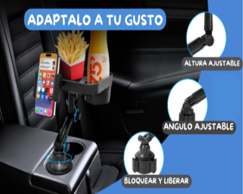 BANDEJA ESPECIAL PARA EL VEHICULO 🍟📱🥤🚗
